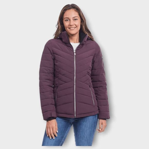 ZeroXposur Dark Earth Water and Wind Resistant Stretch Puffer Coat Women's Size